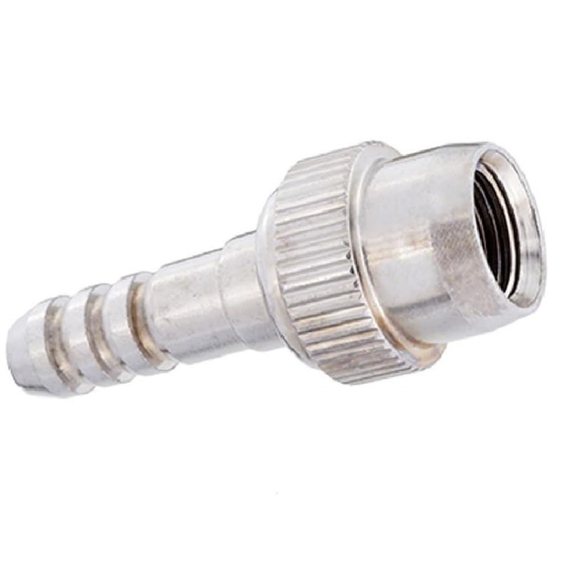 Silca Thread-on Schrader Chuck | 1/4" Hose Barb Universal fit for Most Hand Pumps Bike Pumps with Rubber Hose - Image 1